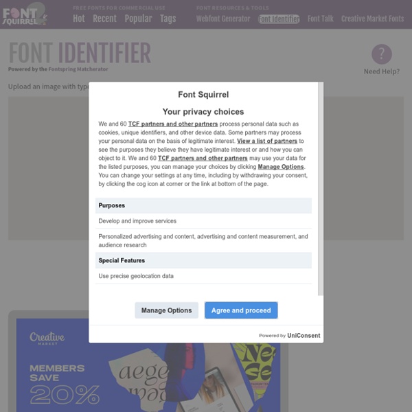 Identify Fonts - The Font Squirrel Matcherator | Pearltrees