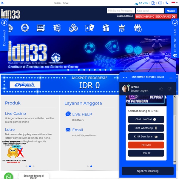 IDN33 : Situs Judi Slot Online No 1 Terbaik Indonesia