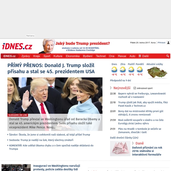 iDNES.cz - nejdůvěryhodnější zpravodajský portál na českém internetu