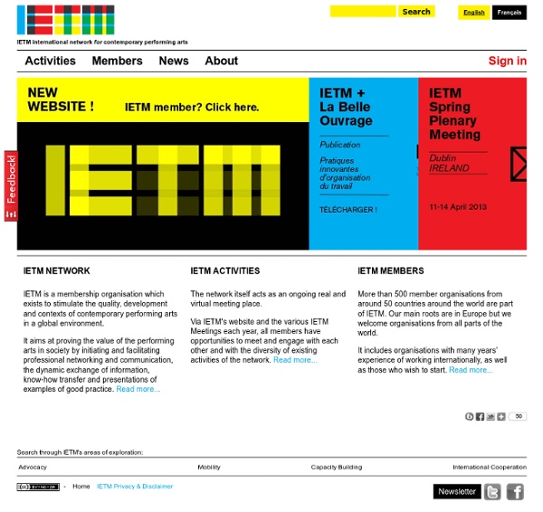 IETM: International Network for Contemporary Performing