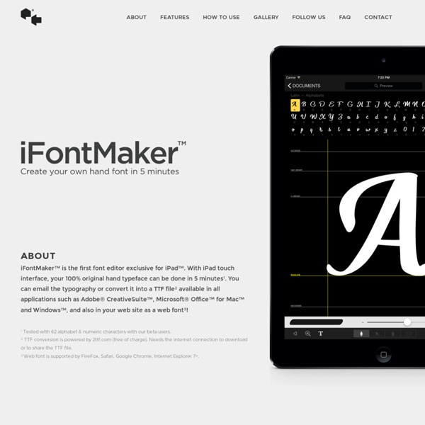 iFontMaker – The First & Fastest Font Editor for iPad