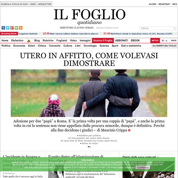 Il Foglio.it - [ Edizione online ]