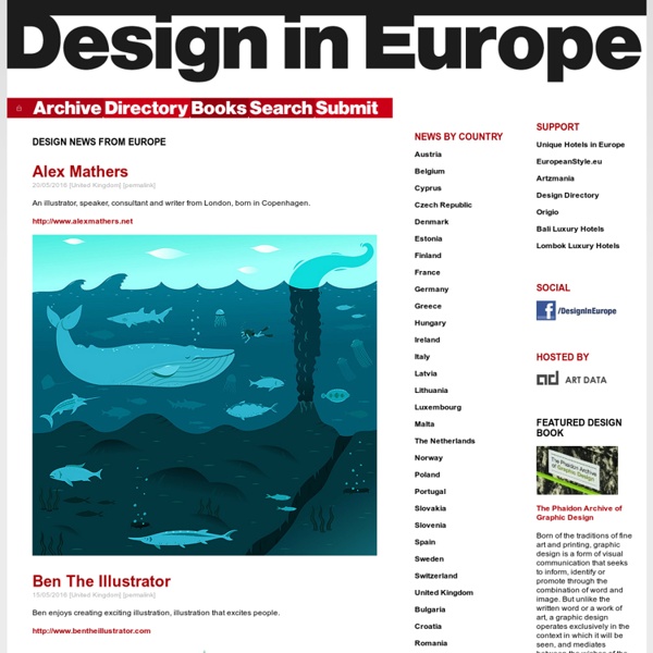 Design in Europe - home of european design, webdesign, illustration and photography