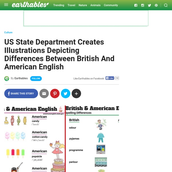 US State Department Creates Illustrations Depicting Differences Between British And American English