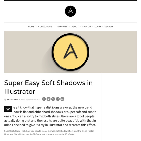 Super Easy Soft Shadows in Illustrator