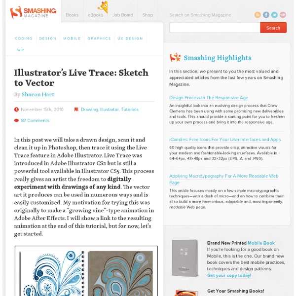 Illustrator's Live Trace: Sketch to Vector - Smashing Magazine