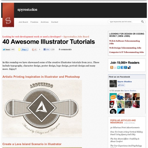 40 Awesome Illustrator Tutorials