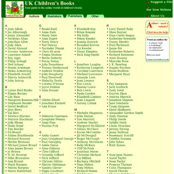 UK Children's Books - Directory of authors, illustrators, publishers and other relevant sites