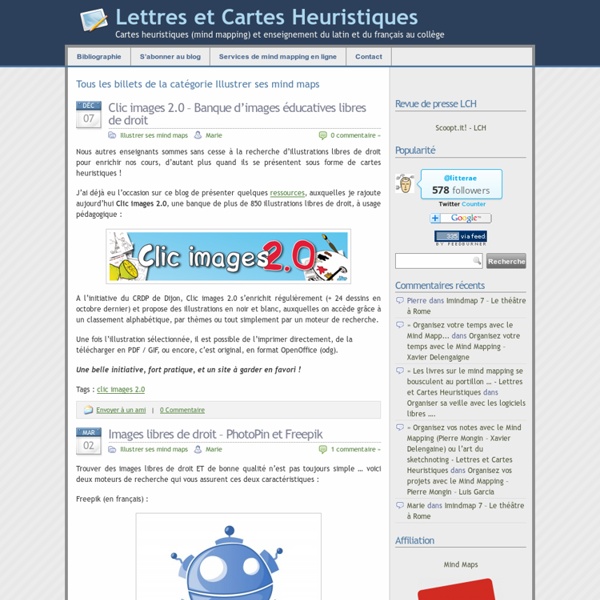 » Illustrer ses mind maps - Lettres et Cartes Heuristiques