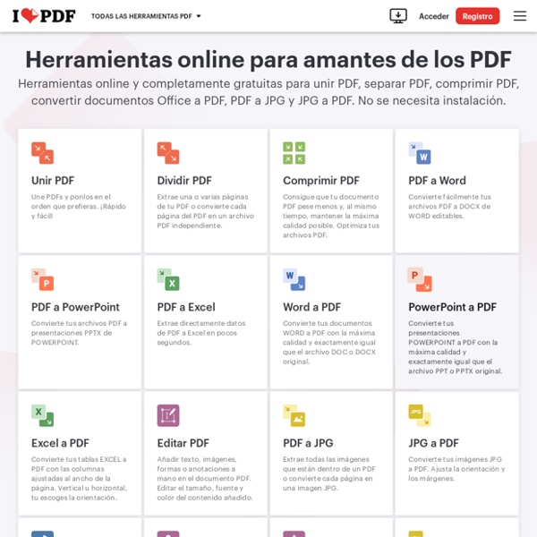 Herramientas PDF online gratis
