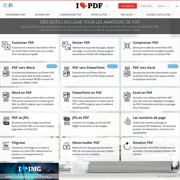 Outils en ligne pour fusionner et diviser des PDF