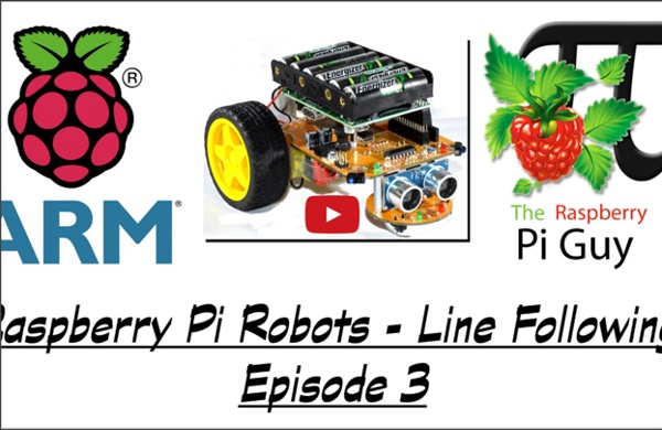 Raspberry Pi Robots - Line Following - Episode 3