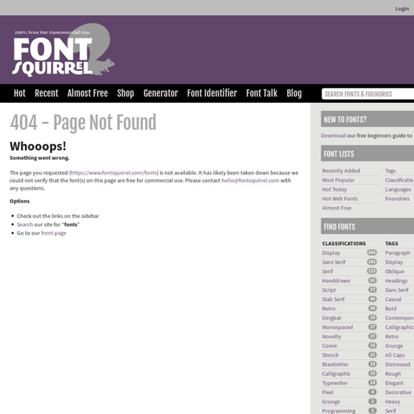 Download Hundreds of Free @font-face Fonts