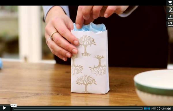 How to make gift bags from envelopes
