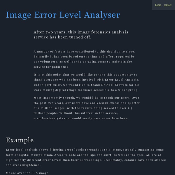 Image Forensics : Error Level Analysis