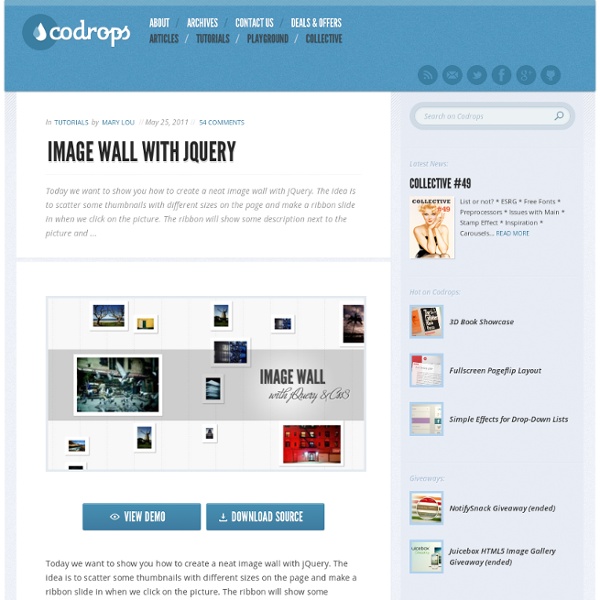Image Wall with jQuery