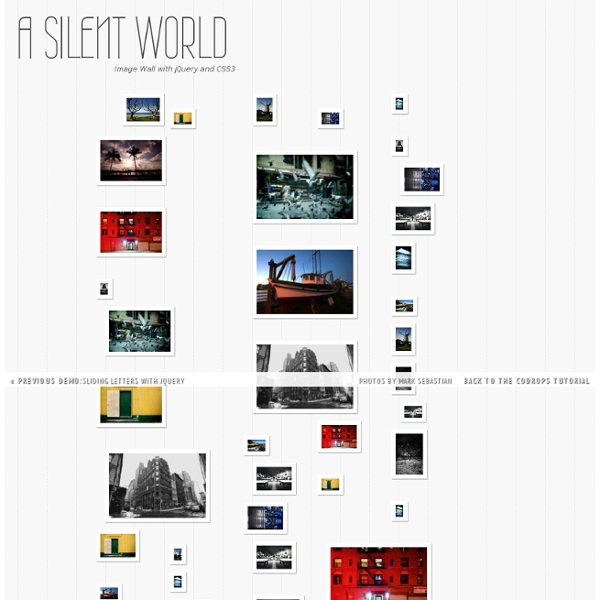 Image Wall with jQuery and CSS3