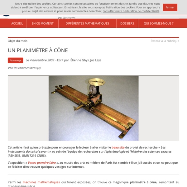 UN PLANIMÈTRE À CÔNE