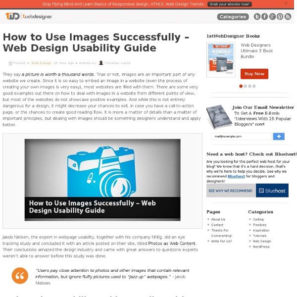 How to Deal with Images on the Web - Web Design Usability Guide