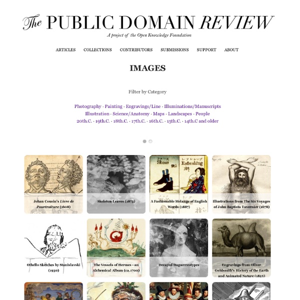 Images sur Public Domain Review