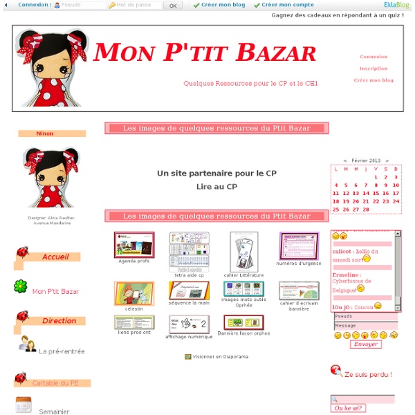 Les images de quelques ressources du Ptit Bazar - Mon P'tit Bazar