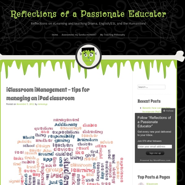 iClassroom iManagement – tips for managing an iPad classroom