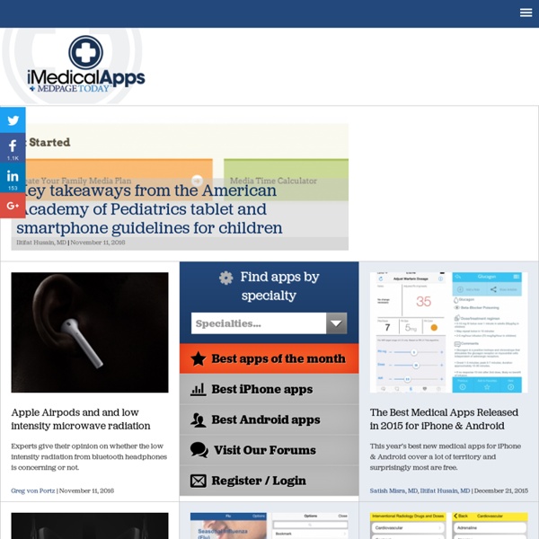 iMedicalApps — Mobile Medical App Reviews & Commentary – A publication by medical professionals