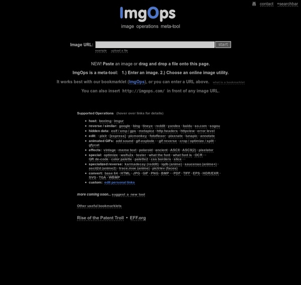 ImgOps - Image Operations - 画