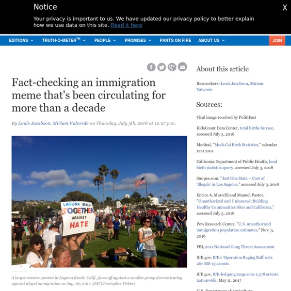 Fact-checking an immigration meme that's been circulating for more than a decade