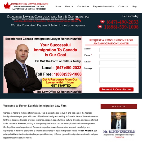 Canada Immigration - Ronen Kurzfeld