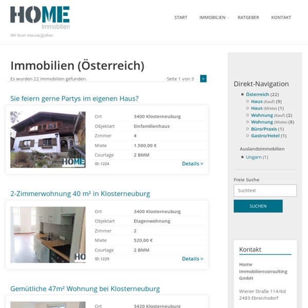 Immobilien – Home Immobilienconsulting GmbH