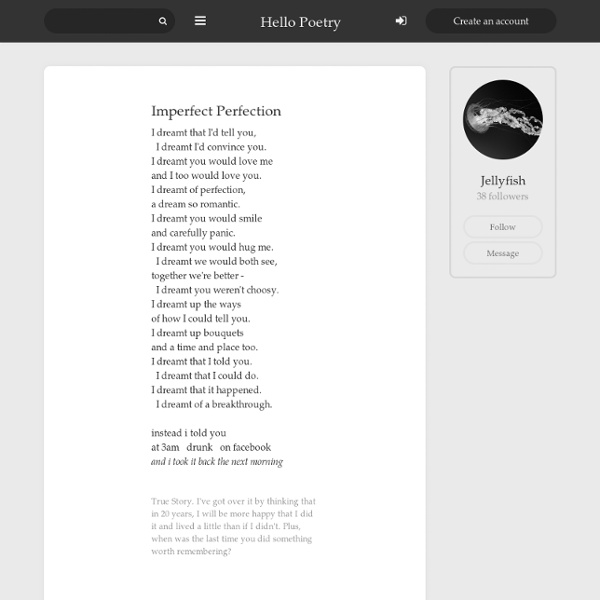 Imperfect Perfection by Devon & Hello Poetry