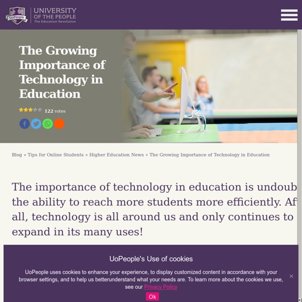 The Growing Importance of Technology in Education