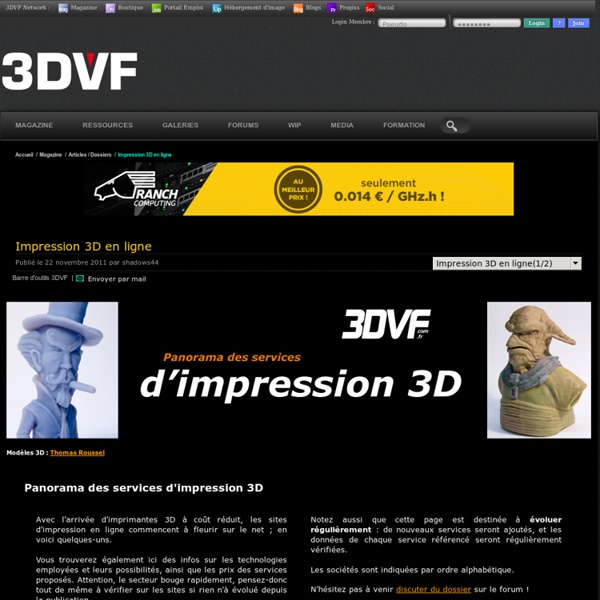 Impression 3D en ligne