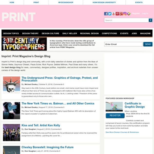 Imprint: The Best Design Blog Written by top Illustrators & Designers.