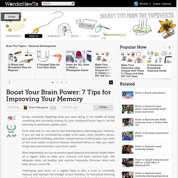 Boost Your Brain Power: 7 Tips for Improving Your Memory