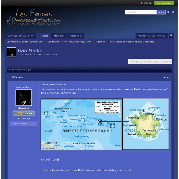 Nan Madol - Inclassables de Histoire, Mythes & légendes