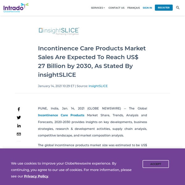 Incontinence Care Products Market Sales Are Expected To Reach US$ 27 Billion by 2030, As Stated By insightSLICE