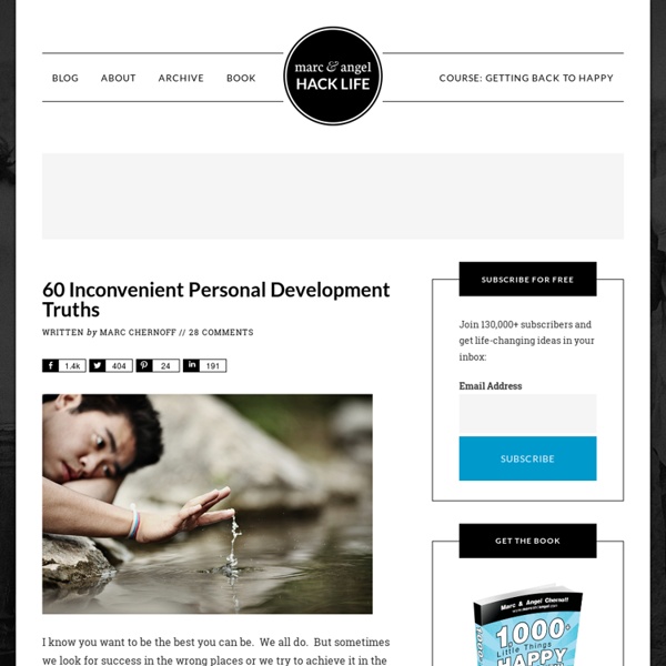 60 Inconvenient Personal Development Truths