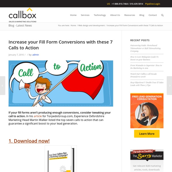 Increase your Fill Form Conversions with these 7 Calls to Action