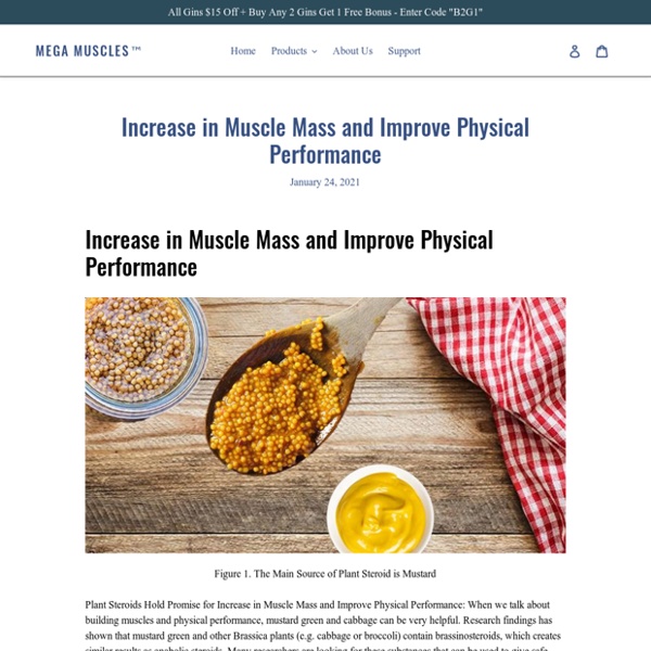 Increase in Muscle Mass and Improve Physical Performance – Mega Muscles™