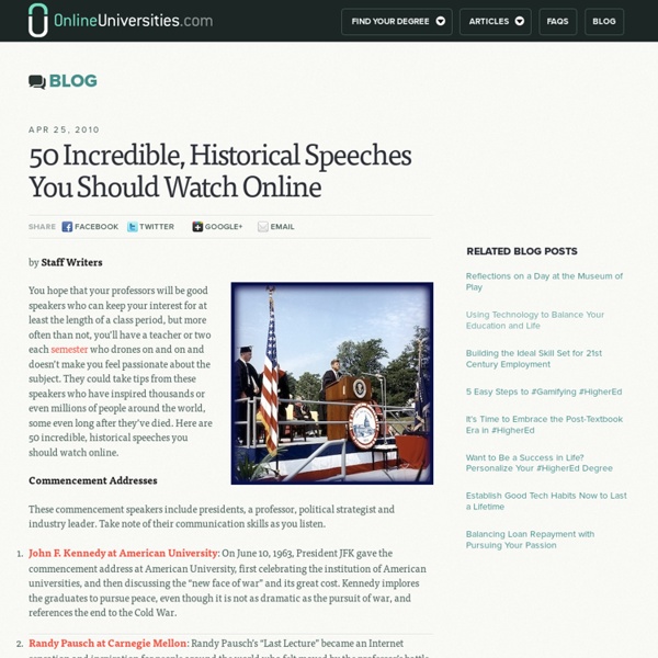 50 Incredible, Historical Speeches You Should Watch Online
