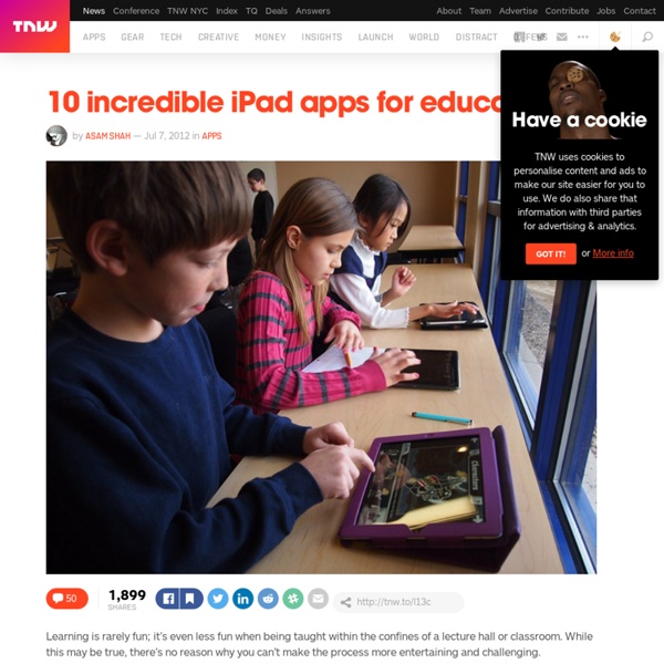 10 incredible iPad apps for education