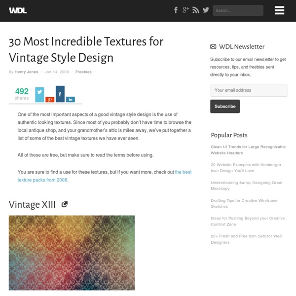 30 Most Incredible Textures for Vintage Style Design