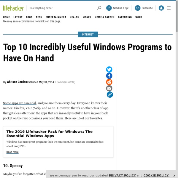 Top 10 Incredibly Useful Windows Programs to Have On Hand
