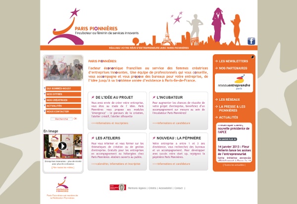 L'incubateur au féminin de services innovants - Paris Pionnières