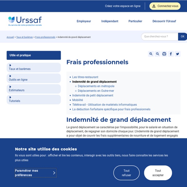 Indemnité de grand déplacement Pearltrees