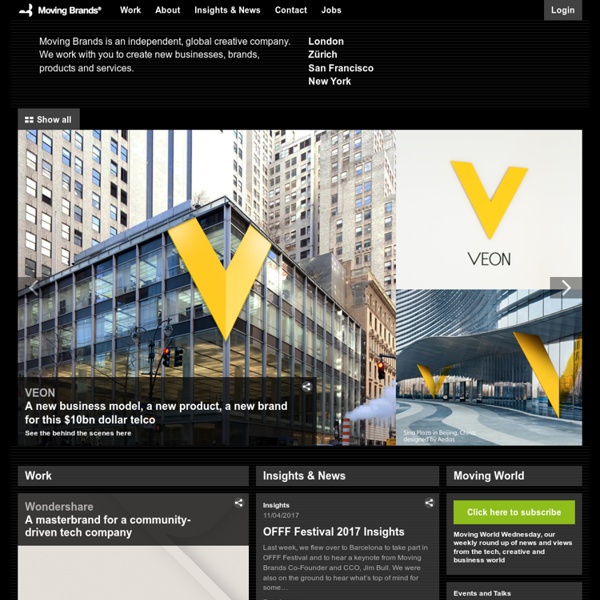 Moving Brands - a branding and digital agency based in London