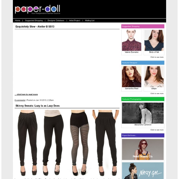Paper-Doll.com - Your Independent Fashion and Style Source