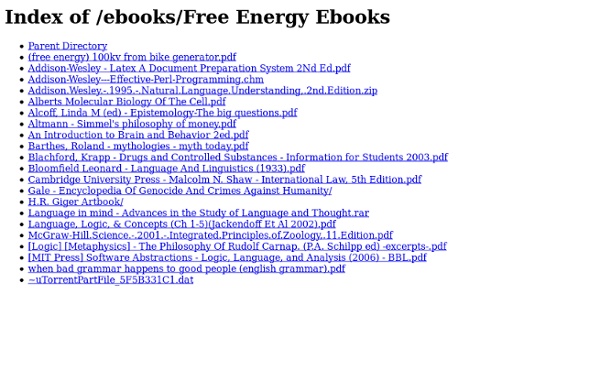 Index of /ebooks/Free Energy Ebooks
